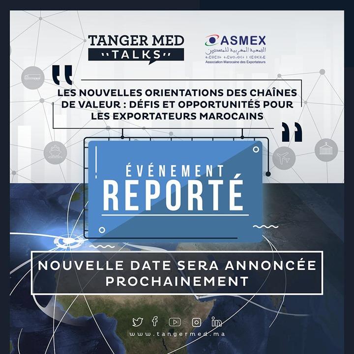 Tanger Med annonce le report de la nouvelle session de Tanger Med Talks